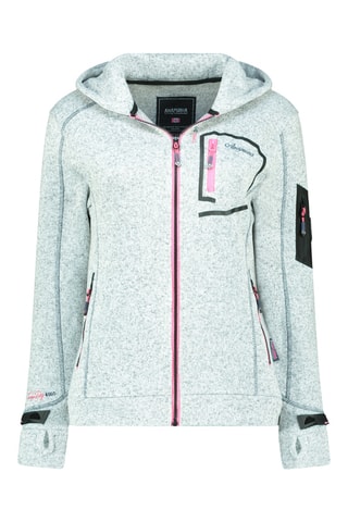Sweat com capuz Telectrana - Branco mesclado
