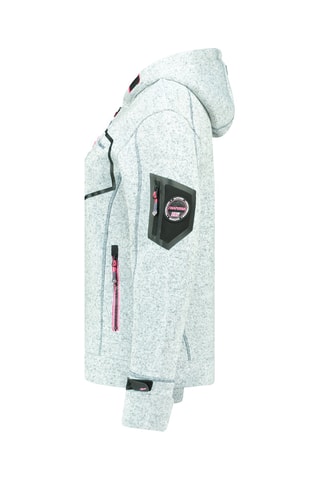 Sweat com capuz Telectrana - Branco mesclado