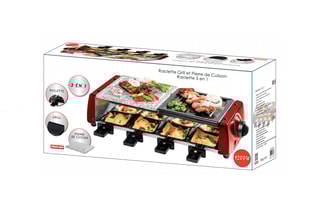 Appareil à raclette gril 8 personnes
