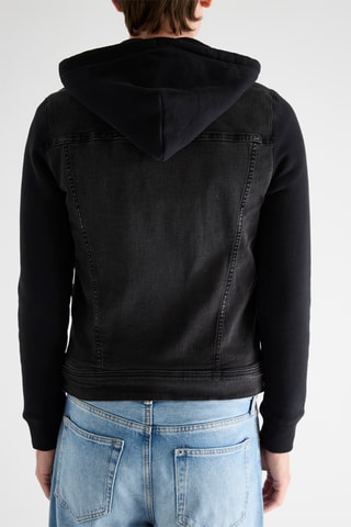 Veste bi-matière - Noir