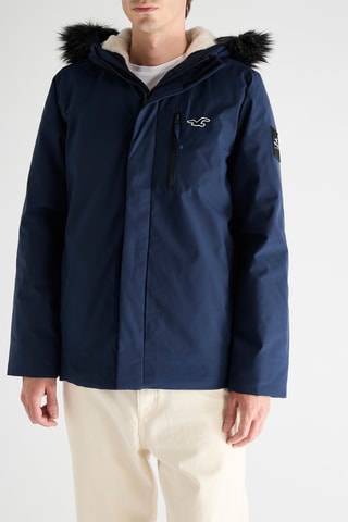Parka à capuche - Bleu marine