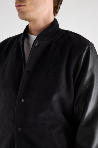 Blouson en laine - Noir