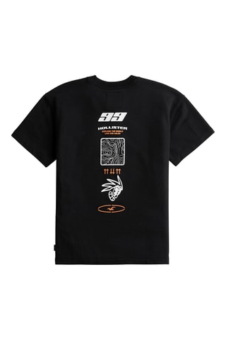 Fleece T-shirt - Zwart