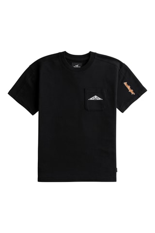 Fleece T-shirt - Zwart