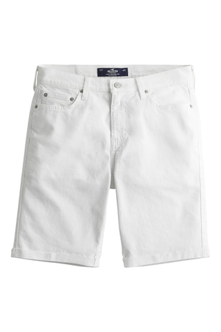 Short en jean - Blanc