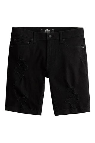 Short en jean - Noir