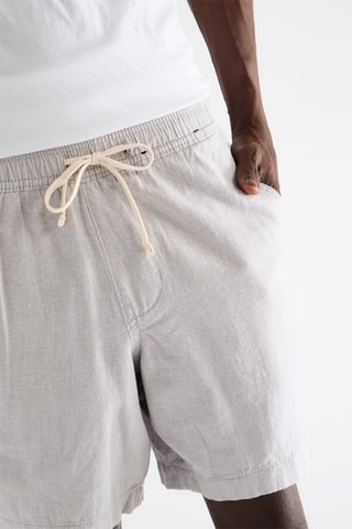 Short en lin - Gris