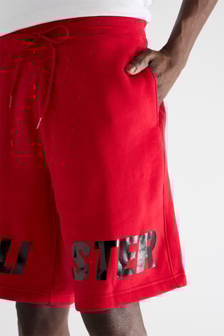 Short en lin - Rouge