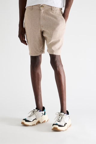 Short en lin - Kaki