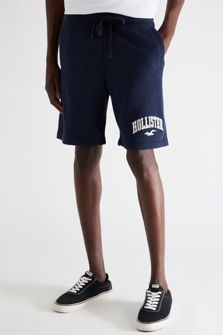 Short en lin - Bleu marine