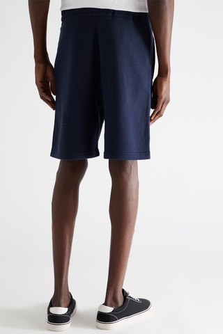 Short en lin - Bleu marine