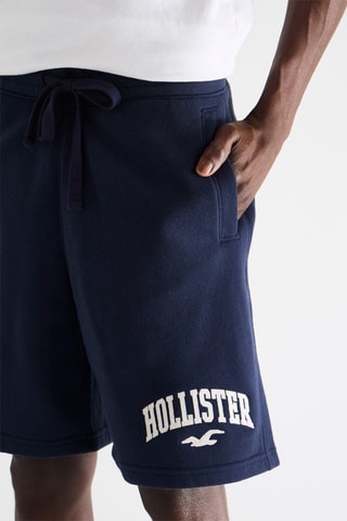 Short en lin - Bleu marine