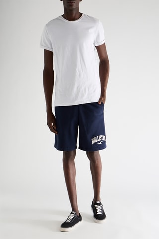 Short en lin - Bleu marine