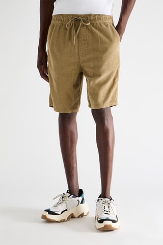 Short en velours - Kaki