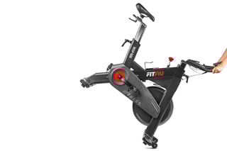 Bicicleta estática BESP-500 Preto e vermelho