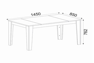 Table à manger Veyron - Gris clair et beige