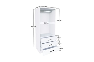 Armoire 2 portes Easy - Blanc