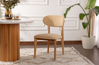 2 chaises Lionte - Naturel et beige