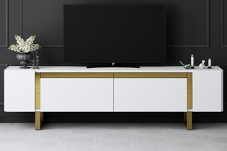 Meuble TV 2 abattants Yildiz - 180 x 50 x 30 cm