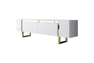 Meuble TV 2 abattants Yildiz - 180 x 50 x 30 cm