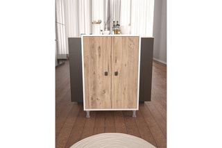 Meuble de rangement Melo - Atlantic Pine, White Evila