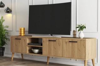 Meuble TV 3 abattants - 180 x 53 x 35 cm