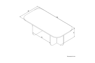 Table basse Becaj - 120 x 41,4 x 60 cm