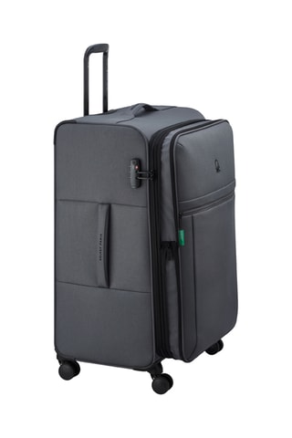 Valise grand volume Be (L) - Anthracite - 75 cm - 110 l - Cadenas TSA - Noir