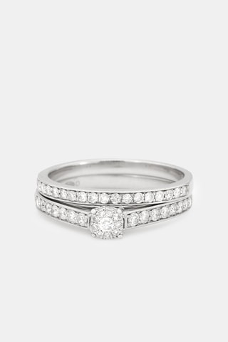 Bague Amour éclatant - Or blanc et diamants 