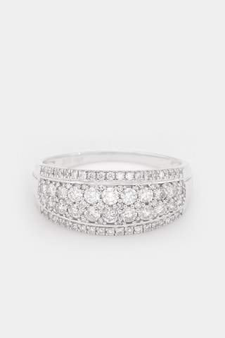 Anel Chemin de Diamants Ouro branco e diamantes