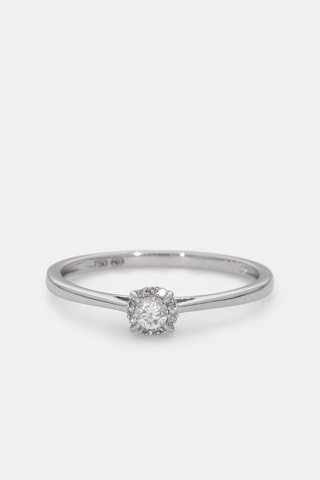 Bague Amoureuse - Or blanc et diamants