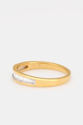 Alliance Baguette - Or jaune et diamants 