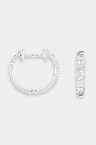 Créoles Linéa - Or blanc et diamants