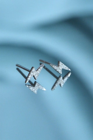 Puces Flash - Or blanc et diamants