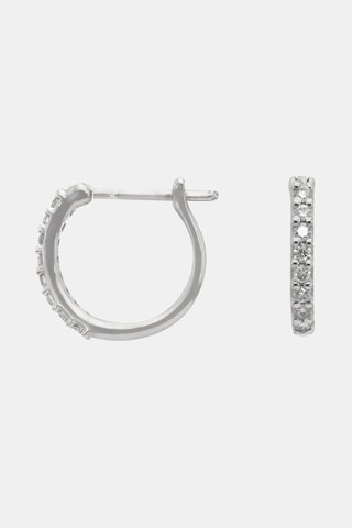 Créoles Pétillantes - Or blanc et diamants