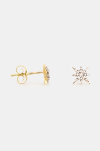 Brincos Star - Ouro amarelo e diamantes