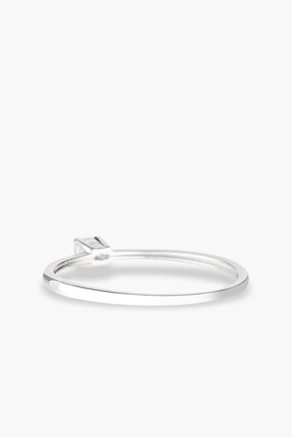 Solitaire Pure Or blanc et diamant