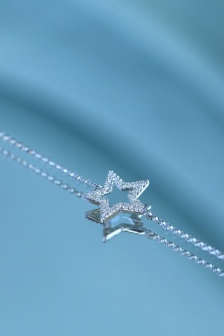 Oorbellen Perfect Star - Witgoud en Diamanten