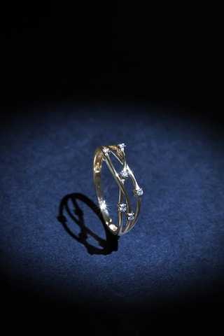 Anel Jolie Constellation - Ouro amarelo e diamantes
