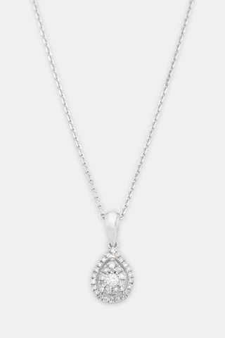 Pendente Goutte Merveilleuse - Ouro branco e diamantes