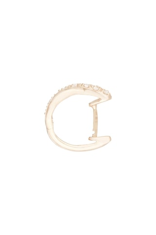Argolas Demi croisés - Ouro amarelo e diamantes