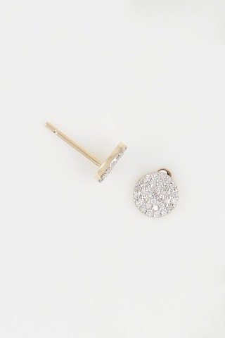 Brincos Ronds Scintillants - Ouro amarelo e diamantes