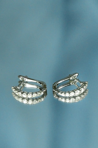 Boucle d’oreilles Euphorie - Or blanc et diamants
