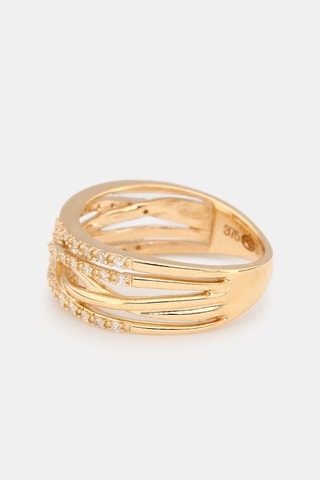 Anel Entrelacs Eternel - Ouro amarelo e diamantes