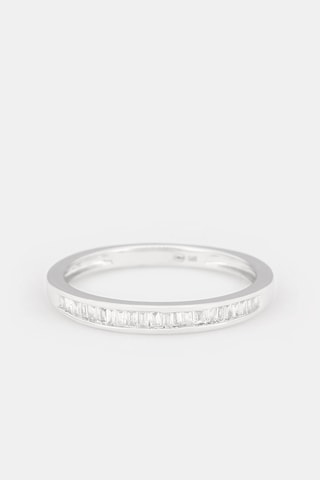 Bague Alliance Road - Or blanc et diamants