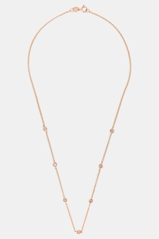 Collier Sunshine Or rose et diamants
