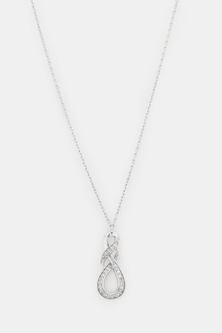 Colar April - Ouro branco e diamantes