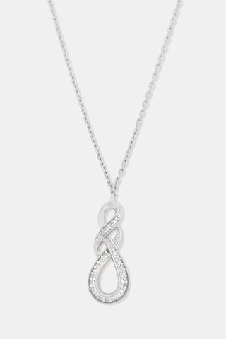 Colar April - Ouro branco e diamantes