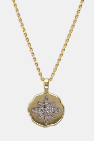Pendentif Anchise - Or jaune et diamants