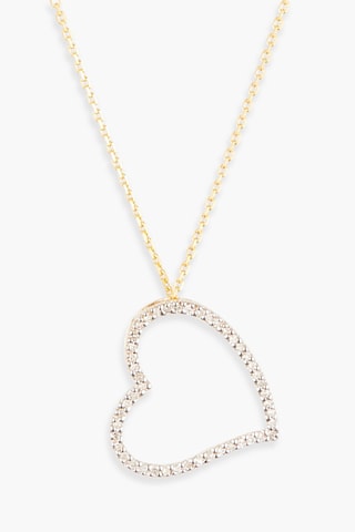 Pendentif Coeur Oriental - Or jaune et diamants
